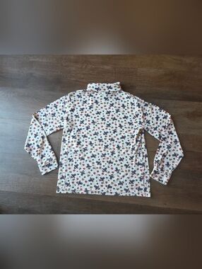 Vintage Basic Editions Halloween Scarecrow Womens Turtleneck Shirt Womens Small